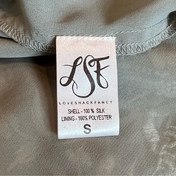 LoveShackFancy Isabel Embroidered Silk Dress - Size Small - Picture 7 of 13